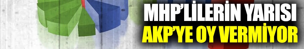 PİAR’ın son anketi: MHP’lilerin yarısı AKP’ye oy vermeyecek