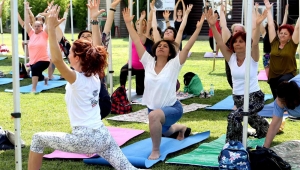 Yoga buluşmasına büyük ilgi 