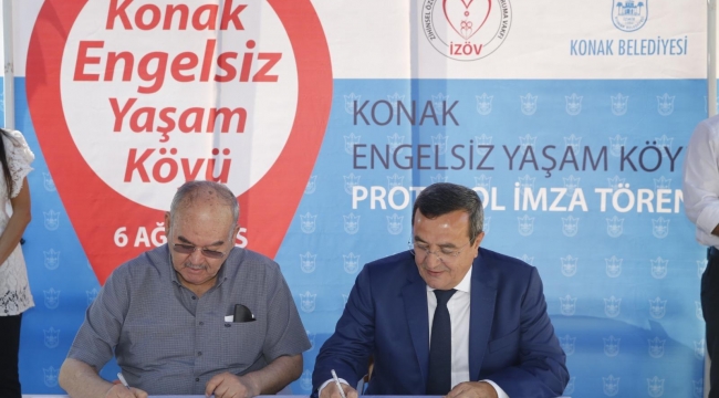 KONAK'TA ENGELLERİ ORTADAN KALDIRACAK PROTOKOL İMZALANDI