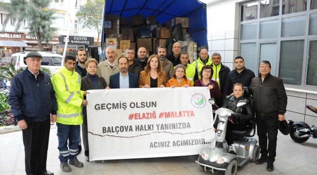 Balçova’nın yardım malzemeleri Malatya’ya ulaştı