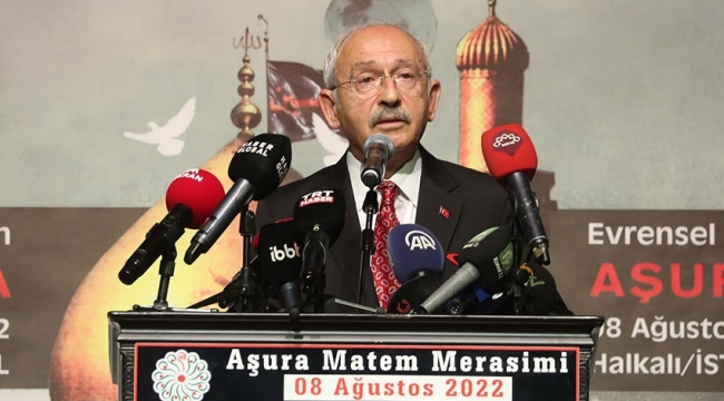 Kılıçdaroğlu: Hz. Hüseyin’e ağlayıp Yezid gibi davrananlardan değiliz