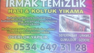 Seferihisar halı yıkama ırmak halı yıkama ve kotuk yıkama