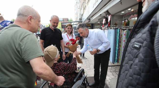 Başkan Sandal, sahaya indi: “Bizim yolumuz aydınlık Türkiye’nin yolu”