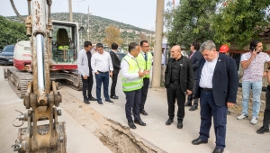 Başkan Soyer, Çeşme'deki yatırımları inceledi