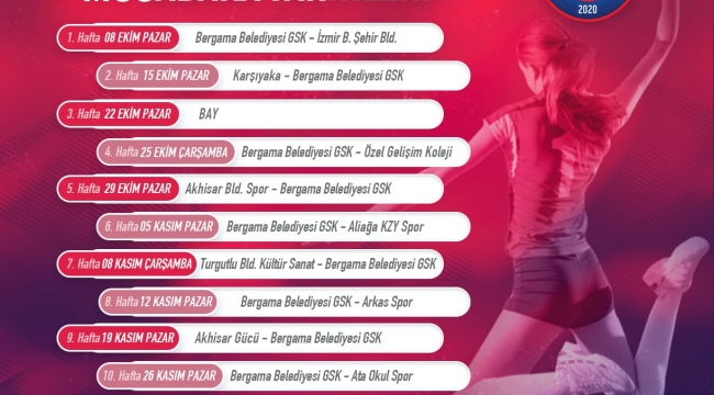 Bergama Belediyesi Voleybol Takımı Maç Takvimi Belli Oldu