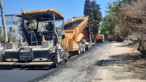 Bodrum Turgutreis’te Sıcak Asfalt Çalışması Başladı