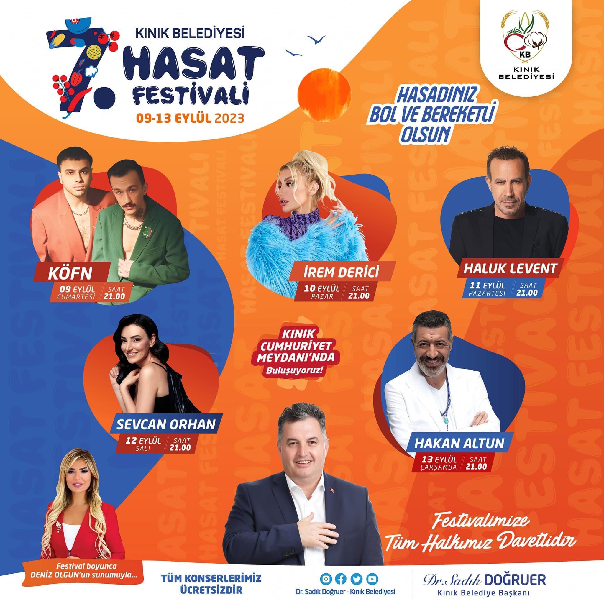 Kınık’ta 7. Hasat Festivali ve Kurtuluş Etkinlikleri 9 Eylül’de Başlıyor