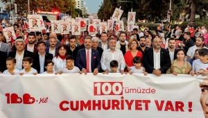 Bayraklı’dan 10 bin kişilik kortej!