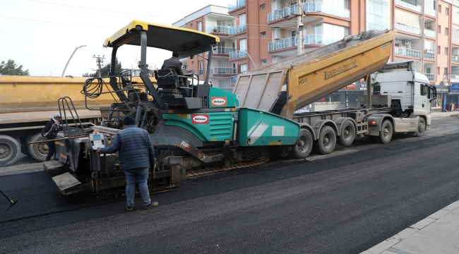 Menderes’te Büyük Asfalt Çalışması