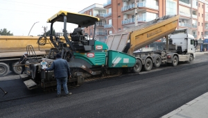 Menderes’te Büyük Asfalt Çalışması