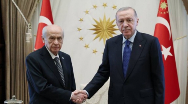 Erdoğan ve Bahçeli'nin görüşmesi başladı