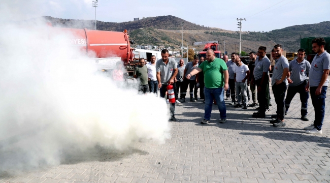 Bayraklı Belediyesinde yangın ve ilk yardım tatbikatı