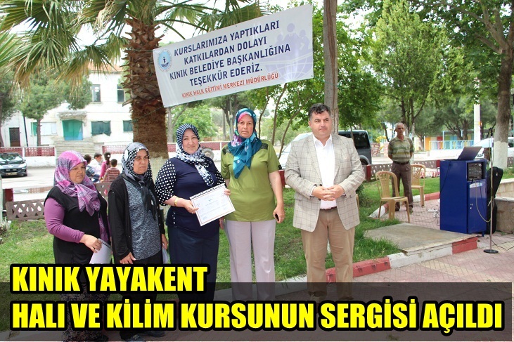 KINIK'TA KURSİYERLERİN SERGİSİ