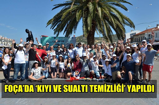 FOÇA’DA ‘KIYI VE SU ALTI TEMİZLİĞİ’ YAPILDI