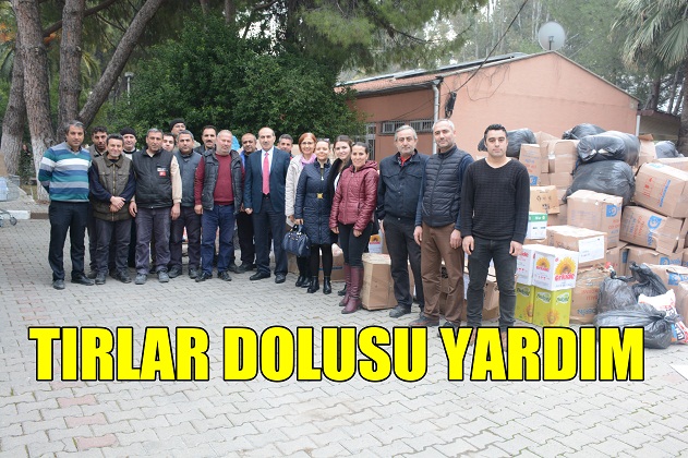 KYK İL MÜDÜRLÜĞÜNDEN TIRLAR DOLUSU YARDIM