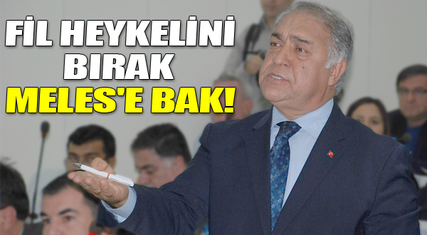 FİL HEYKELİNİ BIRAK, MELES'E BAK!