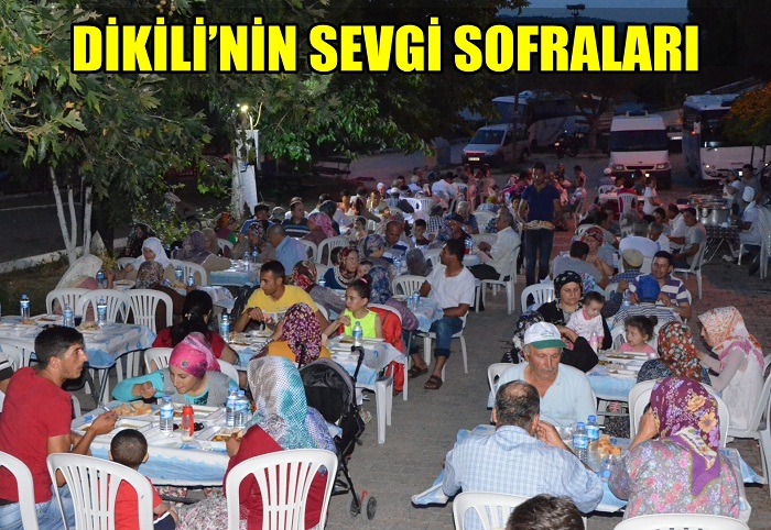 Sevgi sofraları Dikili'yi renklendiriyor